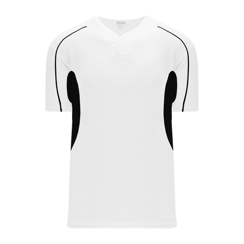 Athletic Knit One Button Pro Placket Baseball Jersey with Underarm Inserts (BA1745)